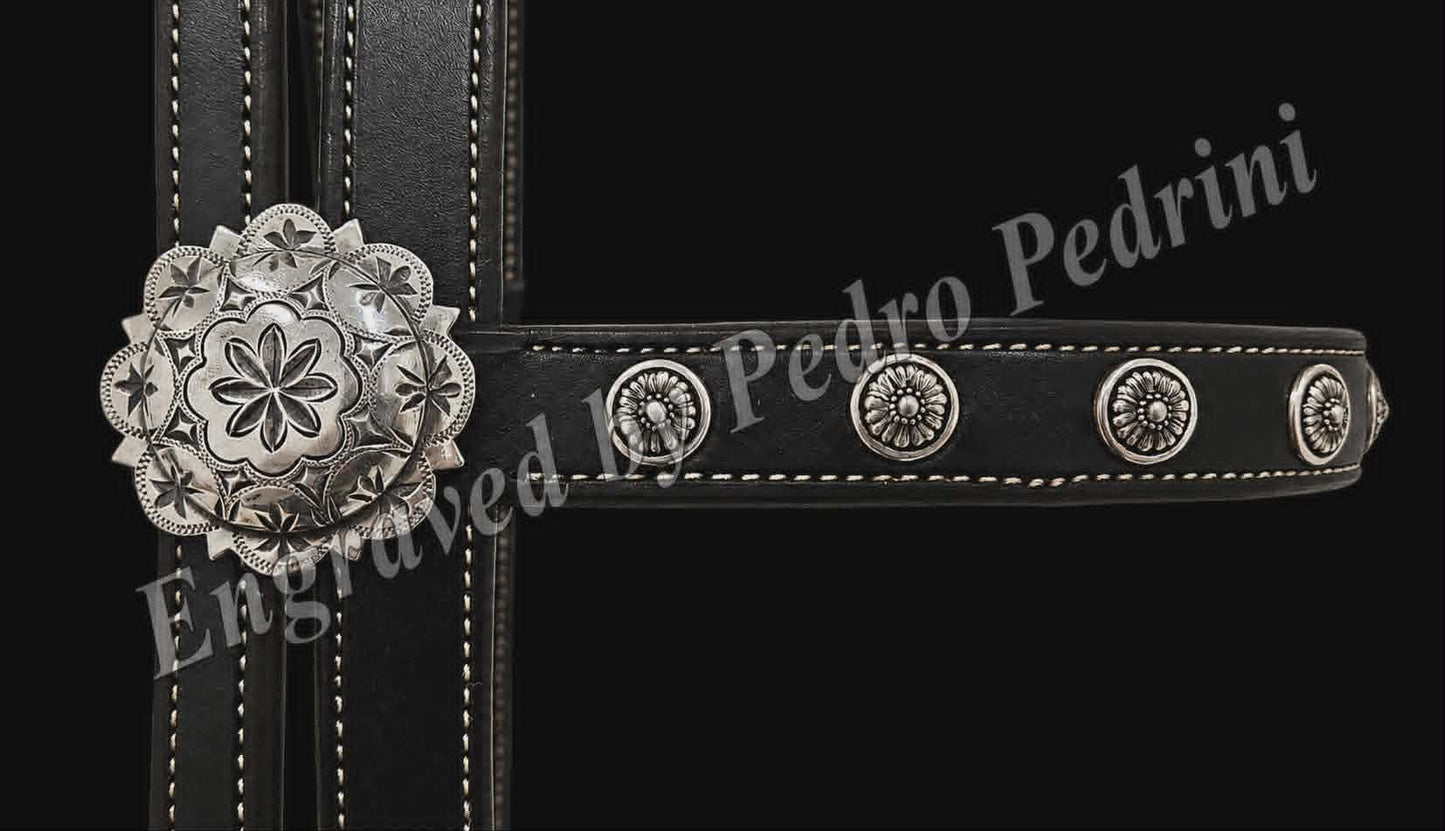 Pico conchos, round flange domes