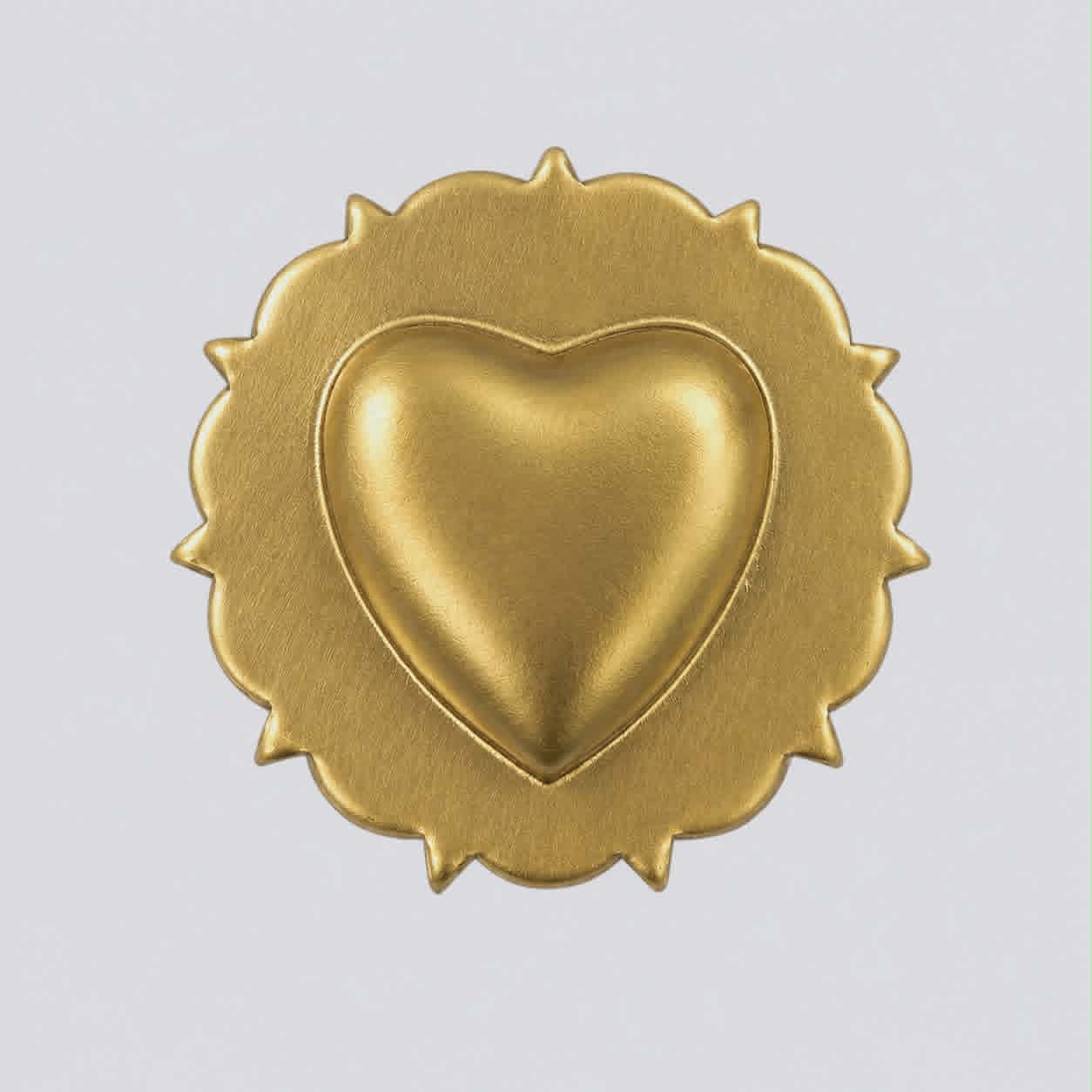 Heart dome concho