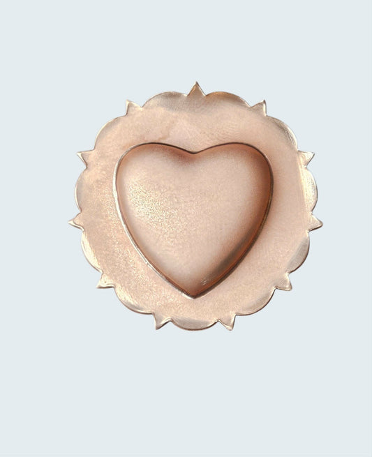 Heart domed concho