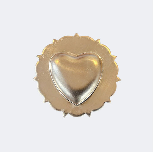 Heart dome concho