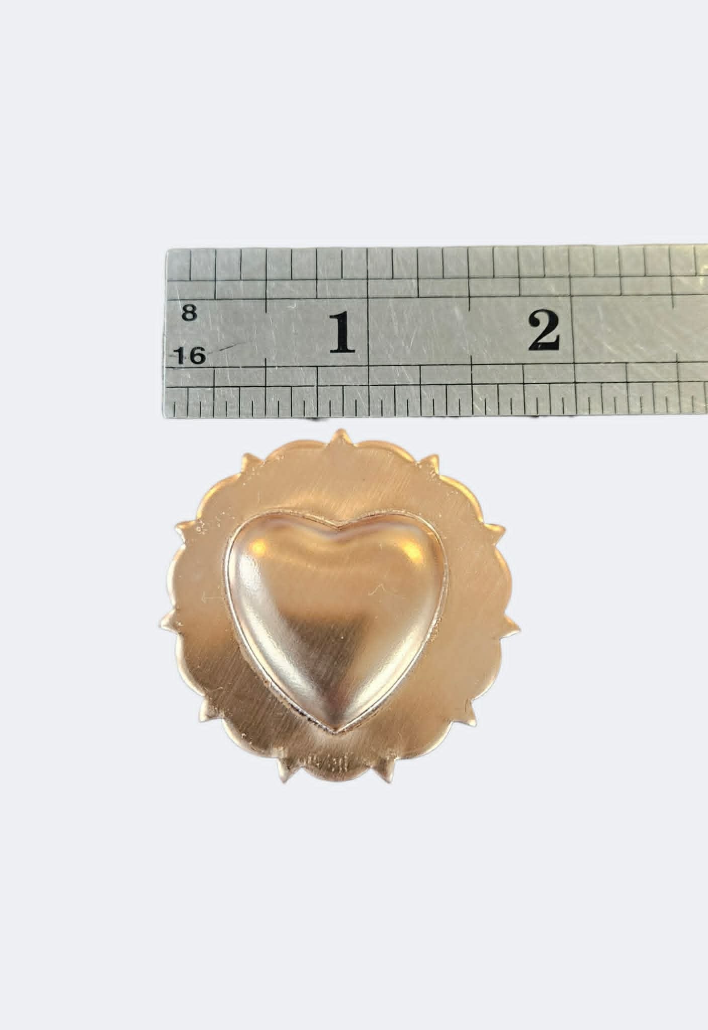 Heart dome concho