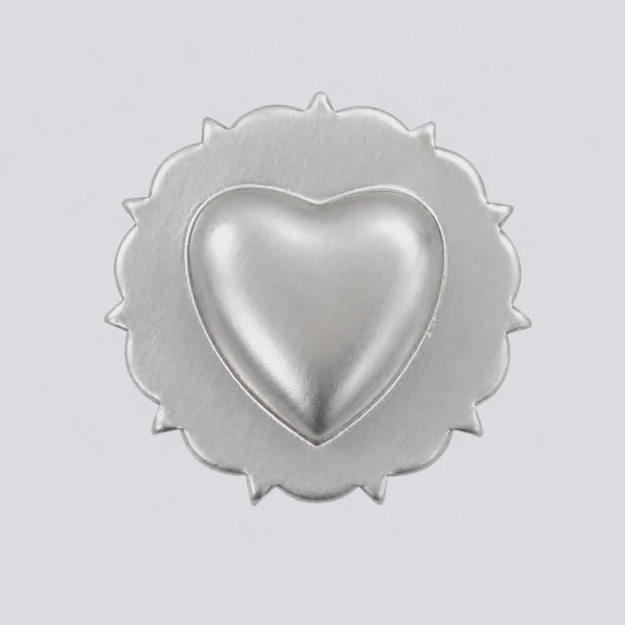 Heart dome concho