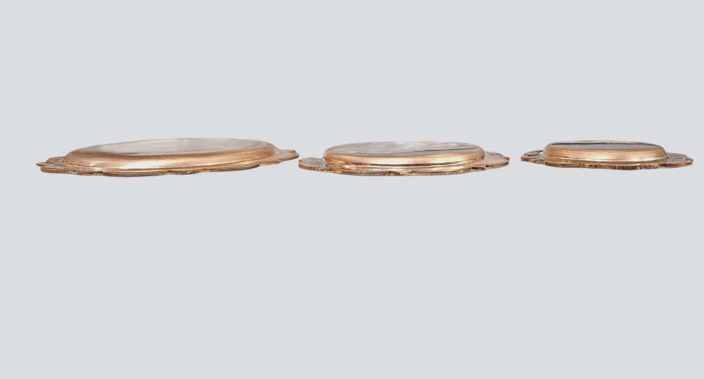 Pico conchos, flat flange domes