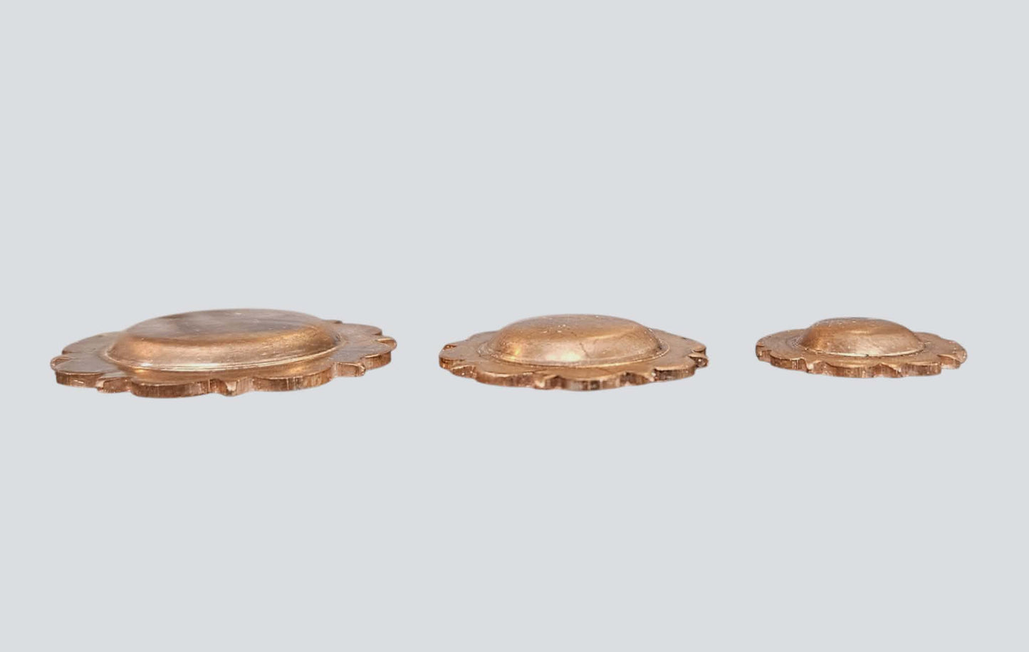 Pico conchos, flat flange domes