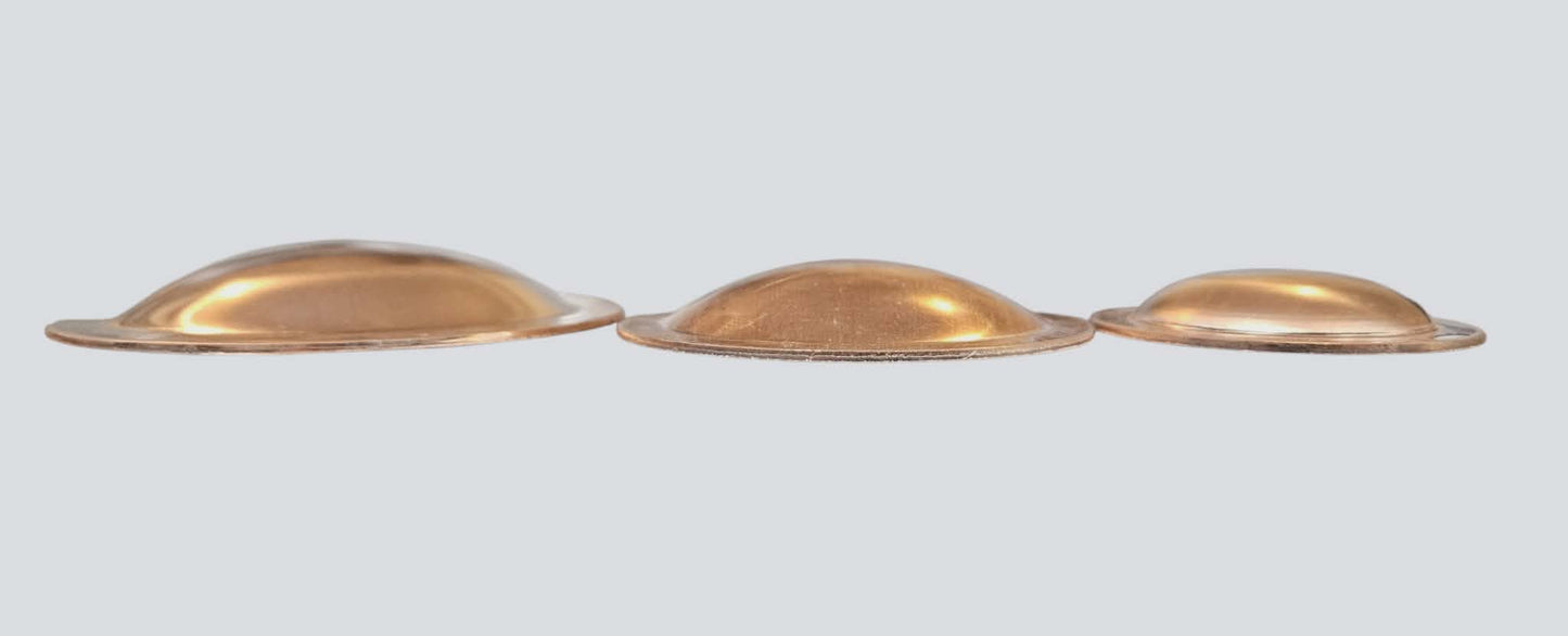 Round conchos, round flange dome